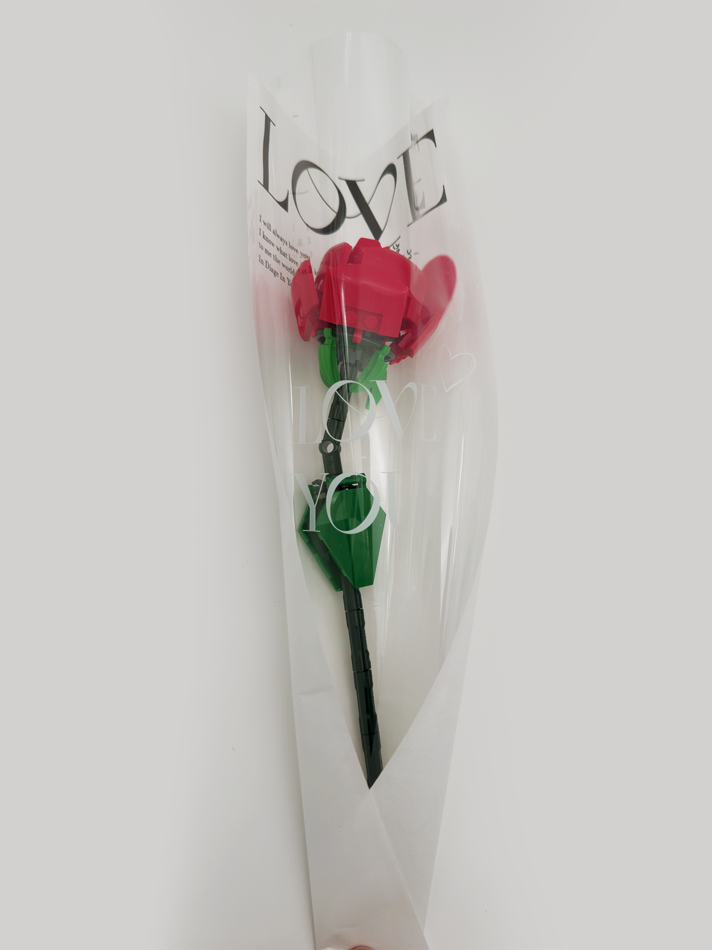 Love Tüte mit 1 Rose