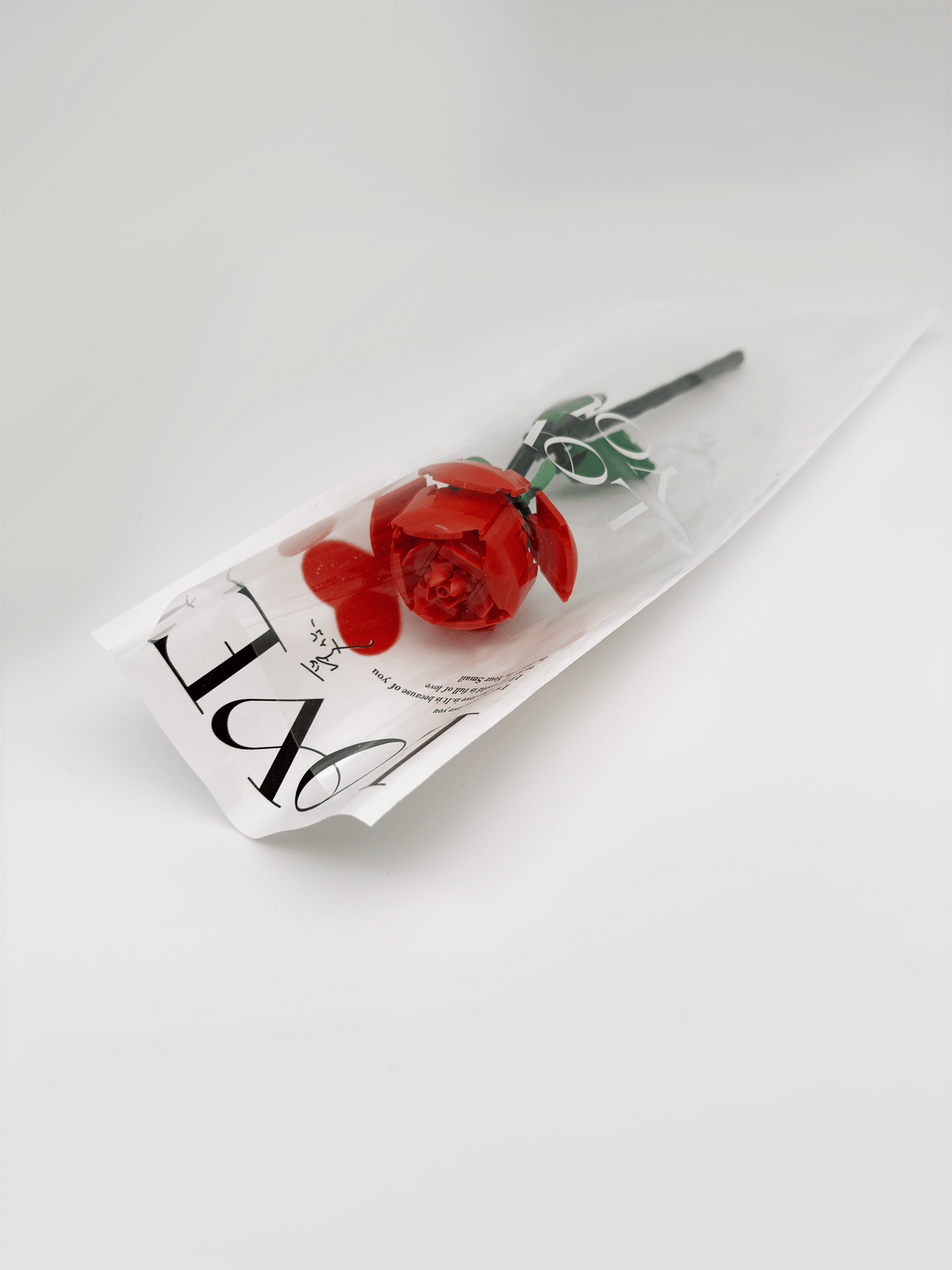 Love Tüte mit 1 Rose